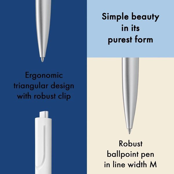 Ручка кулькова LAMY noto біла M16 чорний стрижень (4001008) 4001008 фото