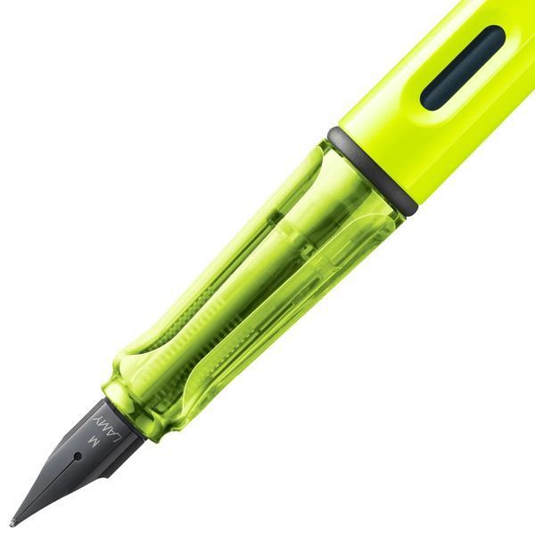 Ручка чорнильна LAMY safari EF neon-yellow синє чорнило (4041852) 4041852 фото