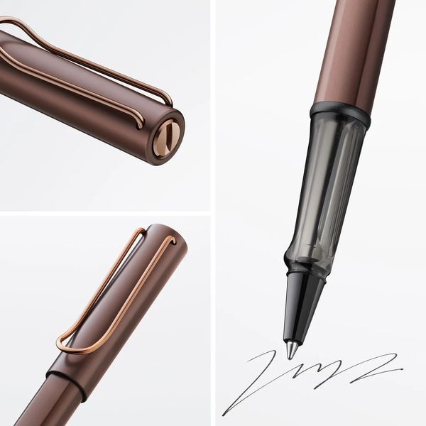 Ручка-ролер LAMY Lx marron M M63 чорний стрижень (4034048) 4034048 фото