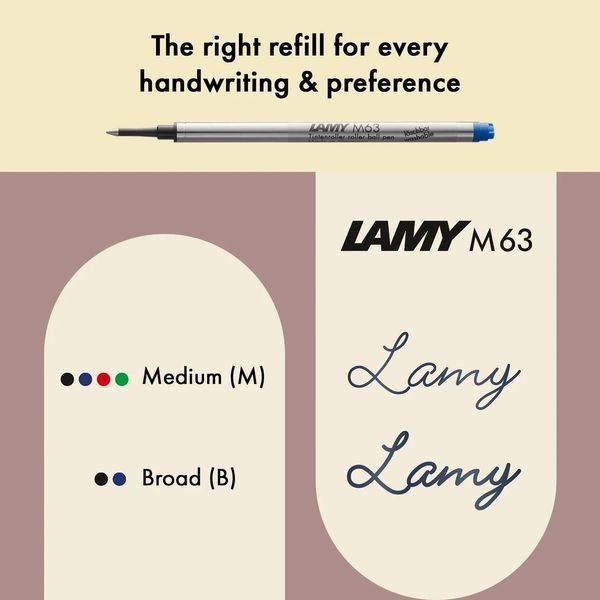 Ручка-ролер LAMY Lx marron M M63 чорний стрижень (4034048) 4034048 фото