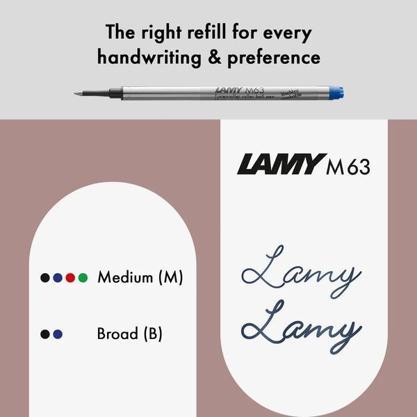 Ручка-ролер LAMY 2000 сталева стрижень M63 1,0 мм чорний (4029636) 4029636 фото