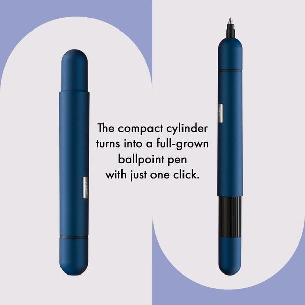 Ручка кулькова LAMY pico синя M22 чорний стрижень (4001038) 4001038 фото