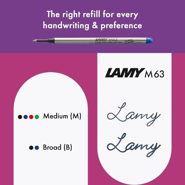 Ручка-ролер LAMY safari pink cliff M M63 чорний стрижень (4038378) 4038378 фото