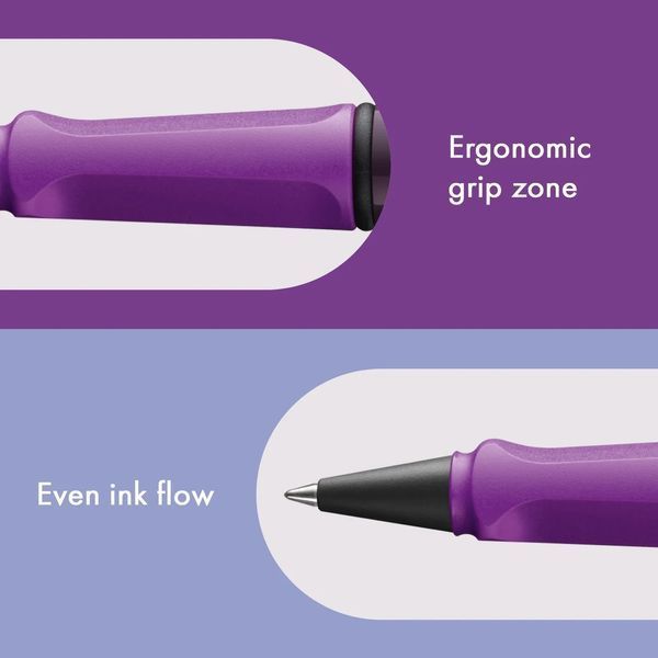 Ручка-ролер LAMY safari violet blackberry M M63 чорний стрижень (4038388) 4038388 фото