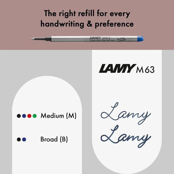 Ручка-ролер LAMY studio pianored M M63 чорний стрижень (4038154) 4038154 фото