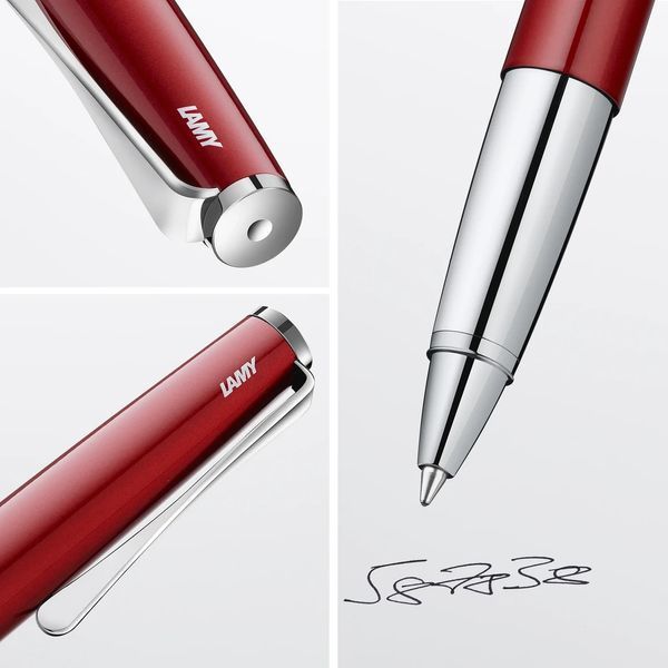 Ручка-ролер LAMY studio pianored M M63 чорний стрижень (4038154) 4038154 фото