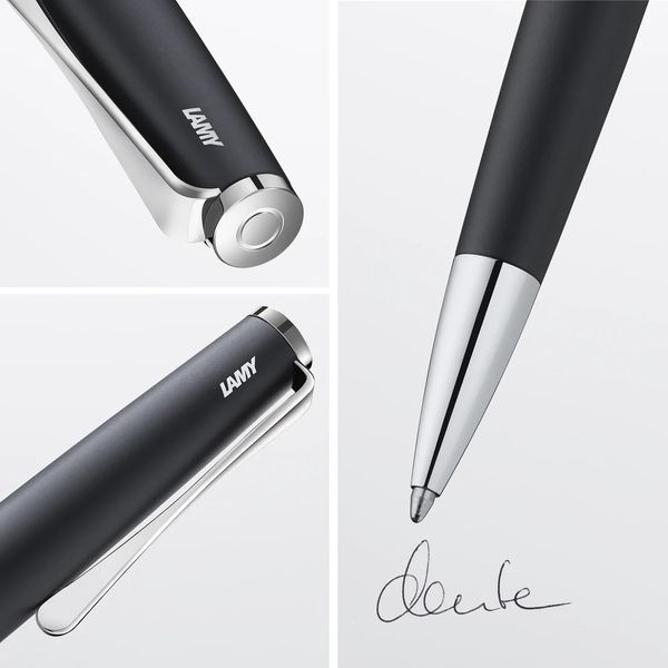 Ручка кулькова LAMY studio матова чорна стрижень M16 1,0 мм чорний (4026540) 4026540 фото