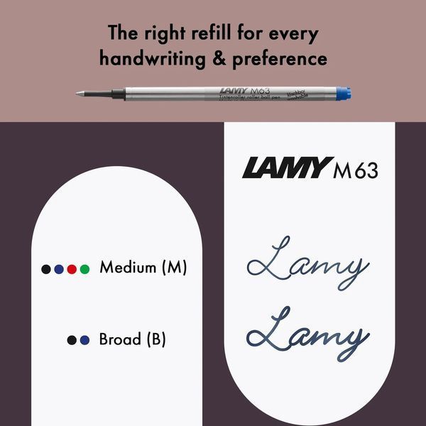 Ручка-ролер LAMY safari біла стрижень M63 синій (4014519287162) 4001125 фото