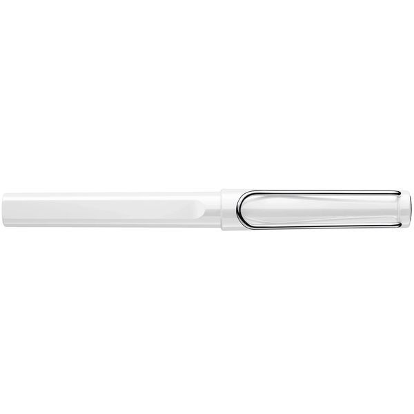 Ручка-ролер LAMY safari біла стрижень M63 синій (4014519287162) 4001125 фото
