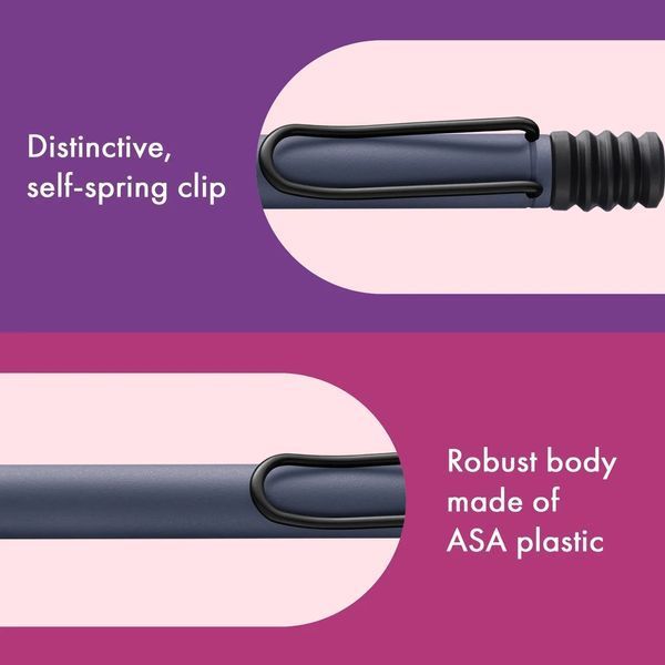 Ручка кулькова LAMY safari pink cliff M16 чорний стрижень (4038377) 4038377 фото