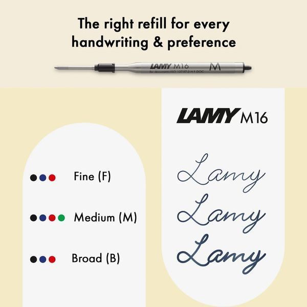 Ручка кулькова LAMY studio паладій стрижень M16 1,0 мм чорний (4026543) 4026543 фото