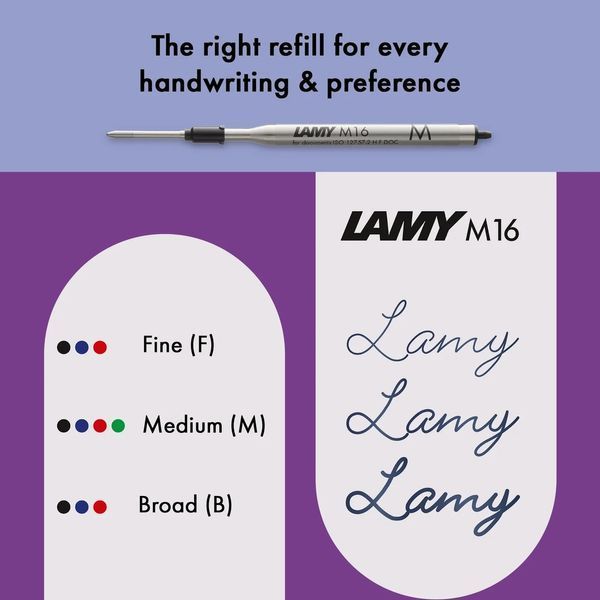 Ручка кулькова LAMY safari violet blackberry M16 чорний стрижень (4038387) 4038387 фото