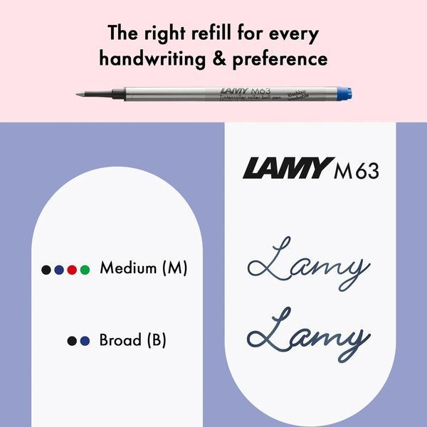 Ручка-ролер LAMY safari весняно-зелена M63 синій стрижень (4032324) 4032324 фото