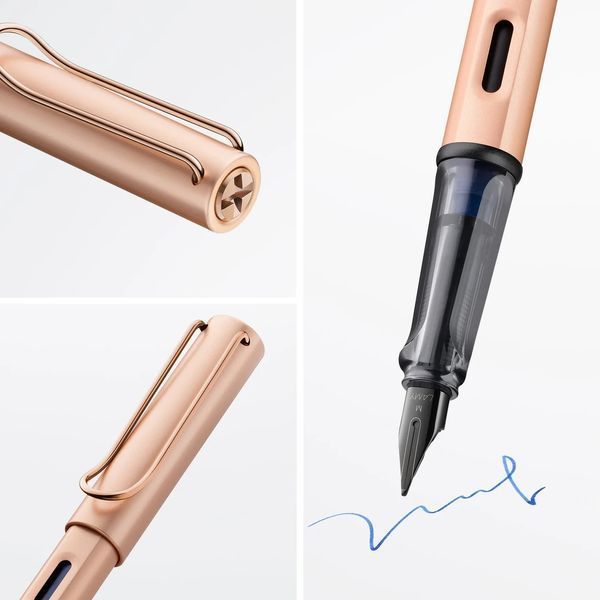 Ручка чорнильна LAMY Lx rosegold F T10 сині чорнила (4031506) 4031506 фото