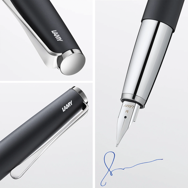 Ручка чорнильна LAMY studio матова чорна EF чорнила T10 сині (4000445) 4000445 фото