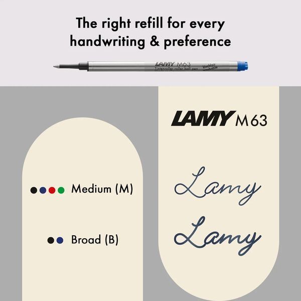 Ручка-ролер LAMY Lx palladium стрижень M63 1,0 мм чорний (4031636) 4031636 фото