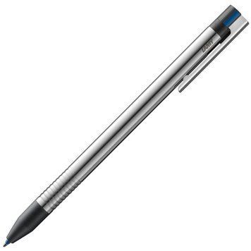 Ручка мультисистемна 3в1 LAMY logo хром (синій, чорний, червоний стрижень M21 1,0 мм) (4001238) 4001238 фото