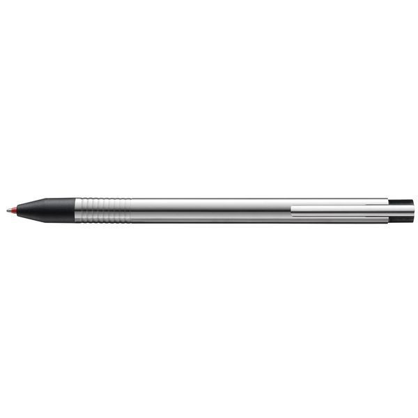 Ручка мультисистемна 3в1 LAMY logo хром (синій, чорний, червоний стрижень M21 1,0 мм) (4001238) 4001238 фото