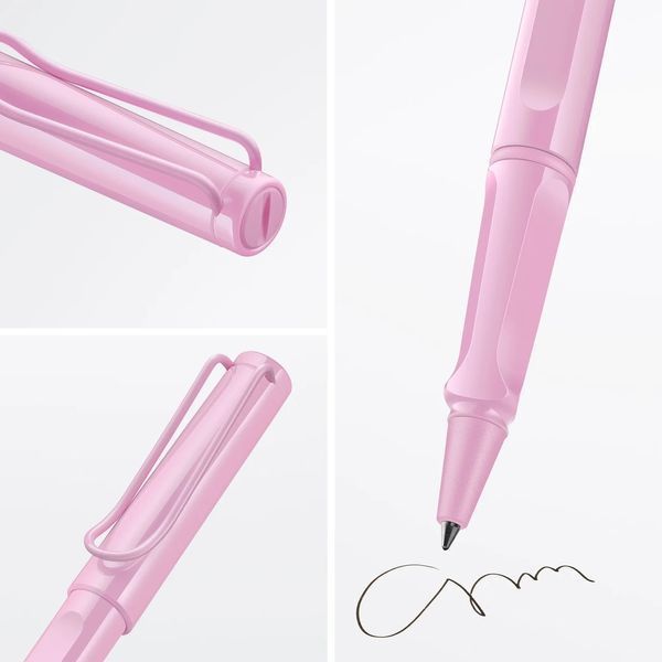 Ручка-ролер LAMY safari світло-рожева M63 синій стрижень (4032328) 4032328 фото