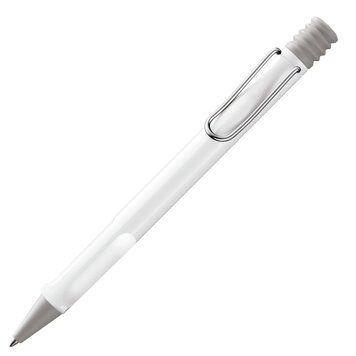 Ручка кулькова LAMY safari біла M16 чорний стрижень (4000908) 4000908 фото