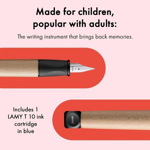 Ручка чорнильна LAMY abc чорна A чорнила T10 сині (4040664) 4040664 фото