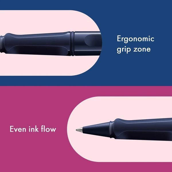 Ручка-ролер LAMY safari dark dusk стрижень M63 1,0 мм синій (4039795) 4039795 фото