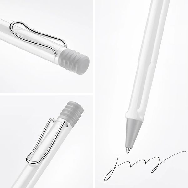 Ручка кулькова LAMY safari біла M16 синій стрижень (4000902) 4000902 фото