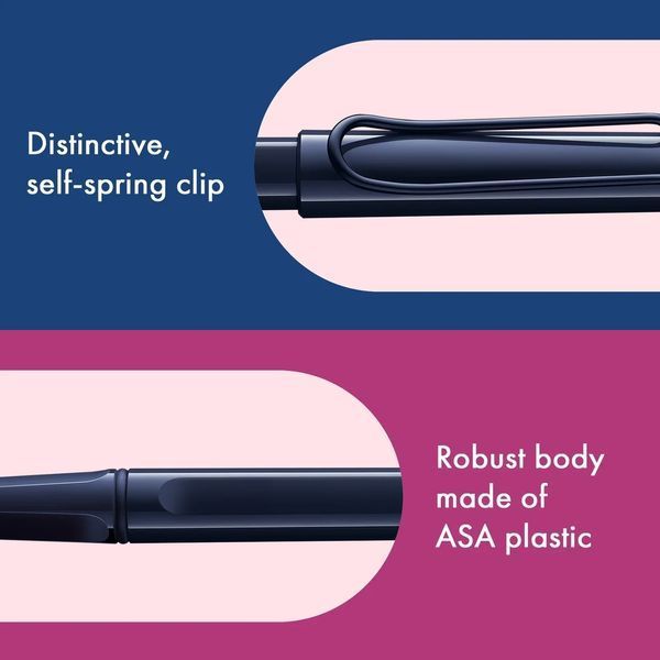 Ручка-ролер LAMY safari dark dusk стрижень M63 1,0 мм синій (4039795) 4039795 фото