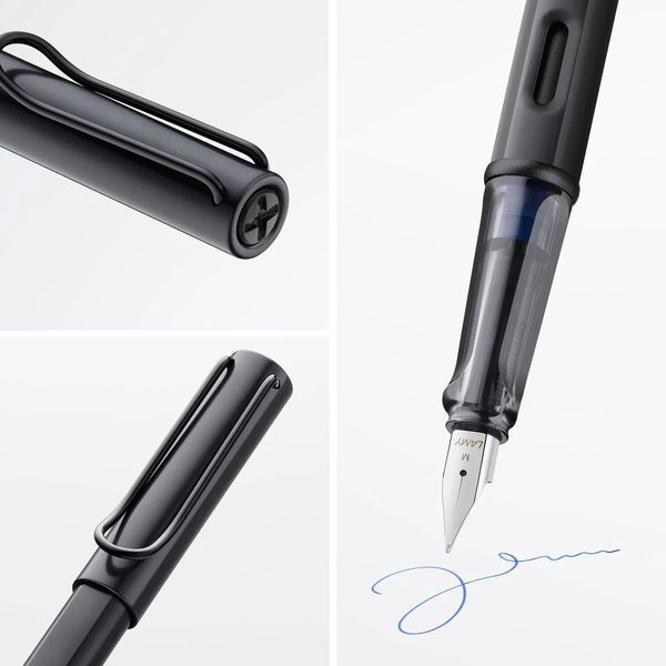Ручка чорнильна LAMY AL-star EF black синє чорнило (4000522) 4000522 фото