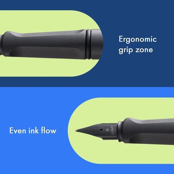 Ручка чорнильна LAMY safari матова umbra EF T10 сині чорнила (4000199) 4000199 фото