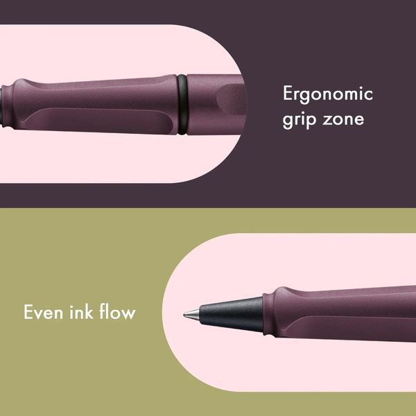 Ручка-ролер LAMY safari scarlet стрижень M63 1,0 мм синій (4032320) 4032320 фото