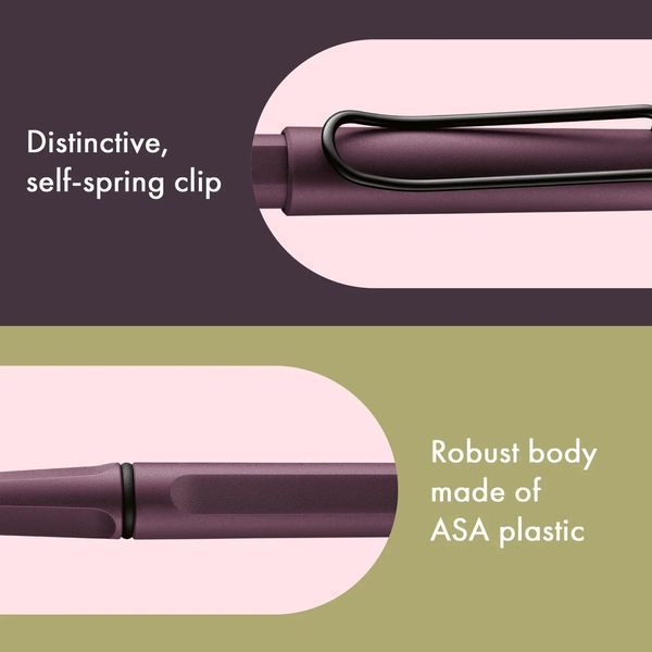 Ручка-ролер LAMY safari scarlet стрижень M63 1,0 мм синій (4032320) 4032320 фото
