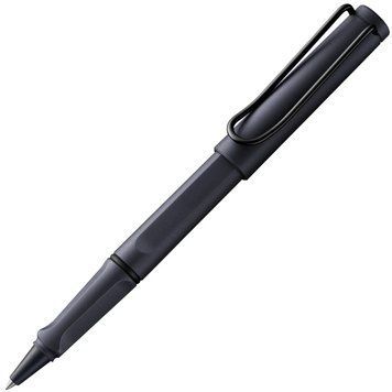 Ручка-ролер LAMY safari steel black стрижень M63 1,0 мм синій (4032322) 4032322 фото