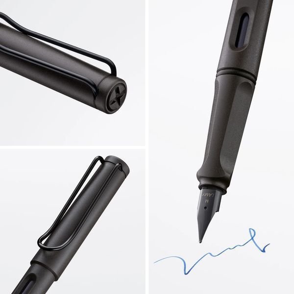 Ручка чорнильна LAMY safari матова umbra F T10 сині чорнила (4000202) 4000202 фото