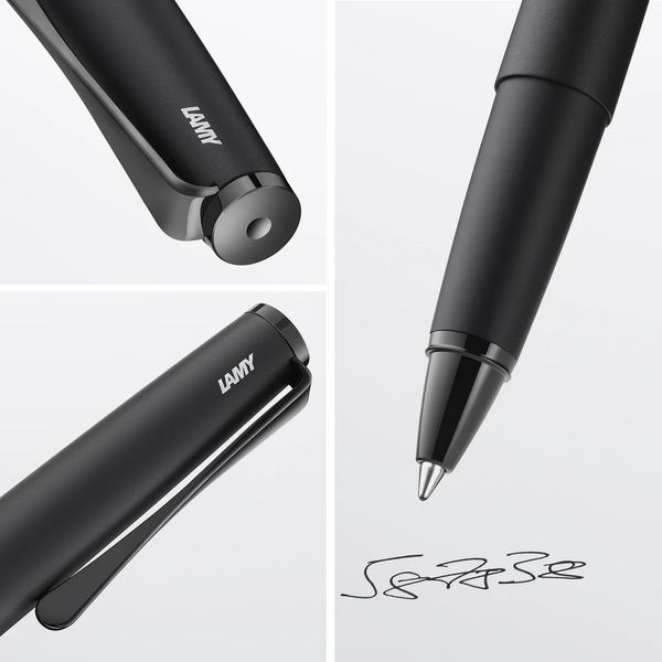 Ручка-ролер LAMY studio all чорна стрижень M63 чорний (4033753) 4033753 фото