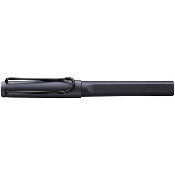 Ручка-ролер LAMY safari steel black стрижень M63 1,0 мм синій (4032322) 4032322 фото