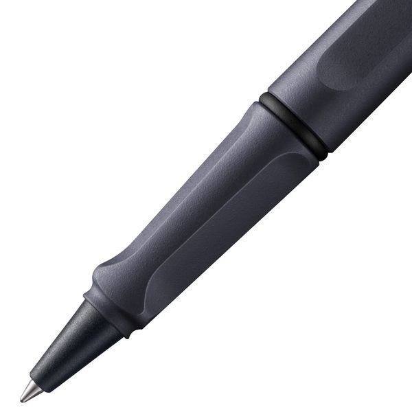 Ручка-ролер LAMY safari steel black стрижень M63 1,0 мм синій (4032322) 4032322 фото