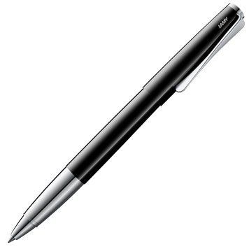 Ручка-ролер LAMY studio pianoblack M M63 чорний стрижень (4032682) 4032682 фото