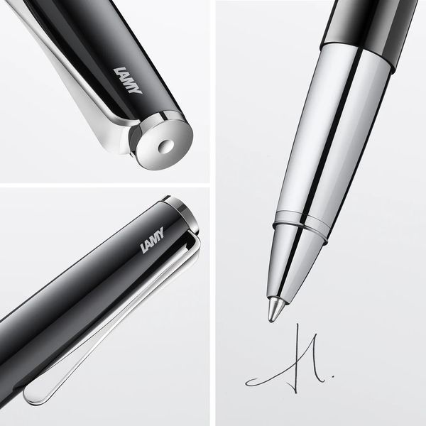 Ручка-ролер LAMY studio pianoblack M M63 чорний стрижень (4032682) 4032682 фото