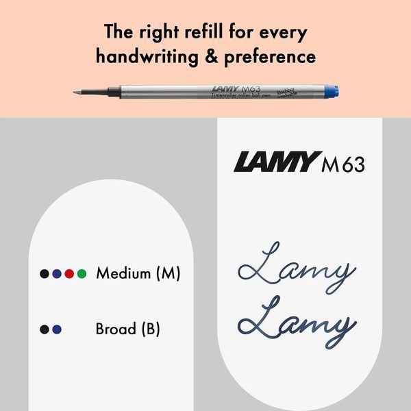 Ручка-ролер LAMY studio pianoblack M M63 чорний стрижень (4032682) 4032682 фото