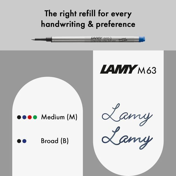 Ручка-ролер LAMY studio imperialblue M M63 чорний стрижень (4001215) 4001215 фото