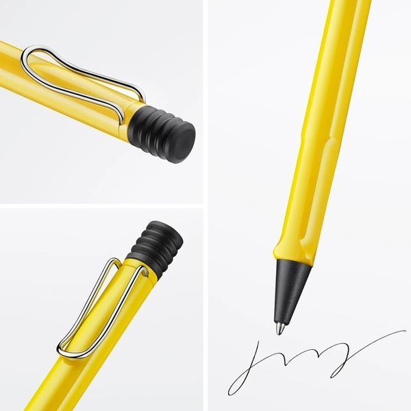 Ручка кулькова LAMY safari жовта M16 синій стрижень (4000896) 4000896 фото