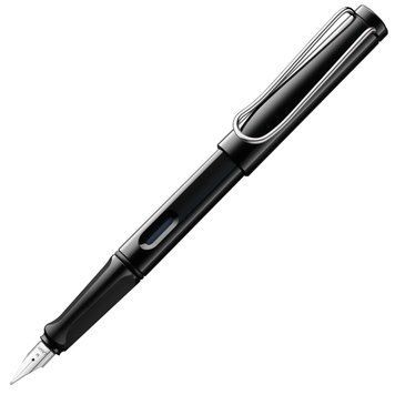 Ручка чорнильна LAMY safari чорна M T10 сині чорнила (4000235) 4000235 фото