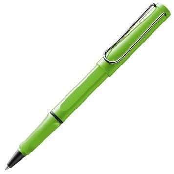 Ручка-ролер LAMY safari зелена стрижень M63 1,0 мм синій (4035597) 4035597 фото