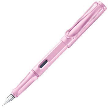 Ручка чорнильна LAMY safari світло-рожева LH (для шульги) T10 сині чорнила (4038701) 4038701 фото