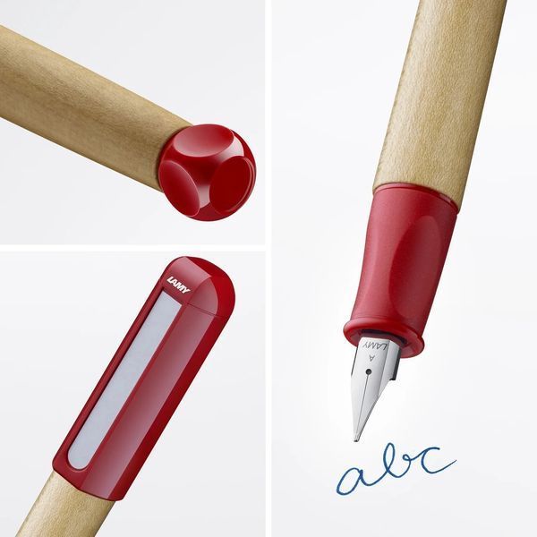 Ручка чорнильна LAMY abc червона A T10 сині чорнила (4000070) 4000070 фото