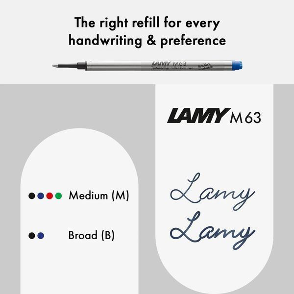 Ручка-ролер LAMY scala чорна стрижень M63 1,0 мм чорний (4026707) 4026707 фото