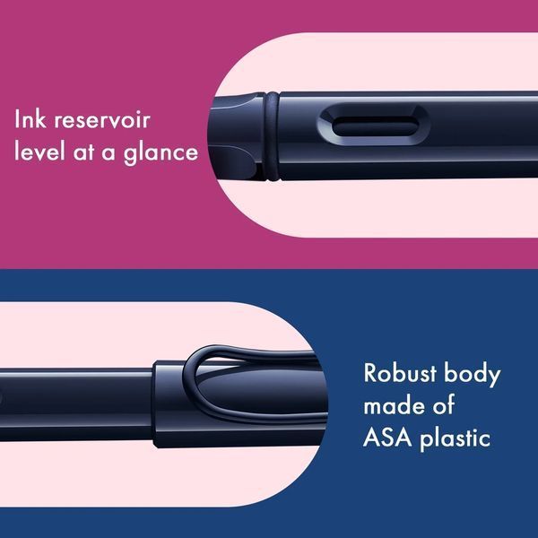 Ручка чорнильна LAMY safari Dark Dusk F чорнила T10 сині (4039746) 4039746 фото