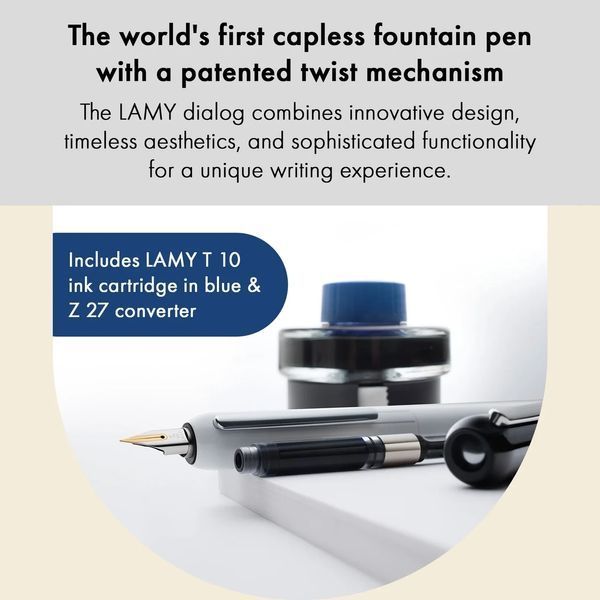 Ручка чорнильна LAMY dialog чорна F gold (4000545) 4000545 фото