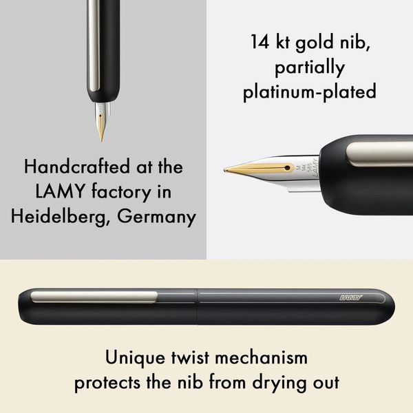 Ручка чорнильна LAMY dialog чорна F gold (4000545) 4000545 фото
